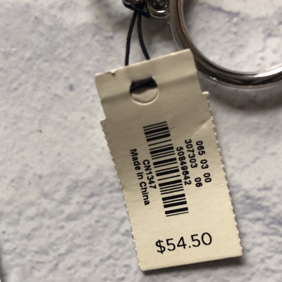 Talbots Blue Silver Circle Stone Necklace - Picture 5 of 5